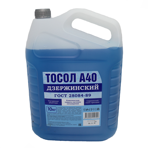 Описание для Тосол  "Дзержинский ГОСТ" А-40М 10кг